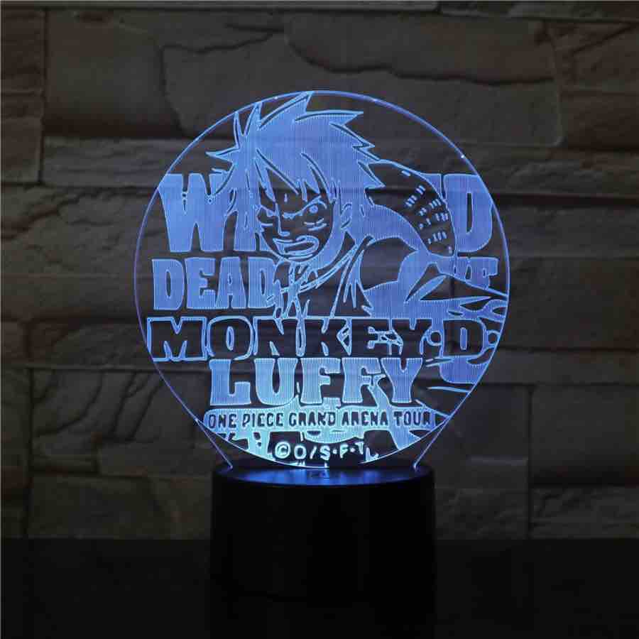 One Piece Lampe de chevet LED Lampe de bureau Décoration pour