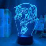 Lampe 3D manga Attaque des Titans Sasha Braus Chibi