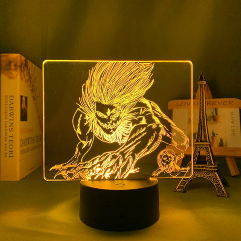 Lampe 3D Attaque des Titans Mâchoire