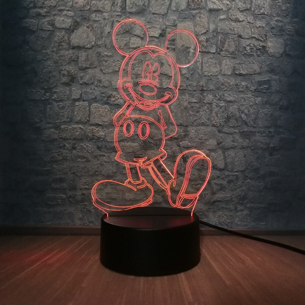 Veilleuse 3D tactile Disney Mickey • Veilleuse