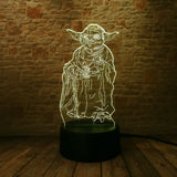 Lampe 3D <br> Star Wars Maître Yoda
