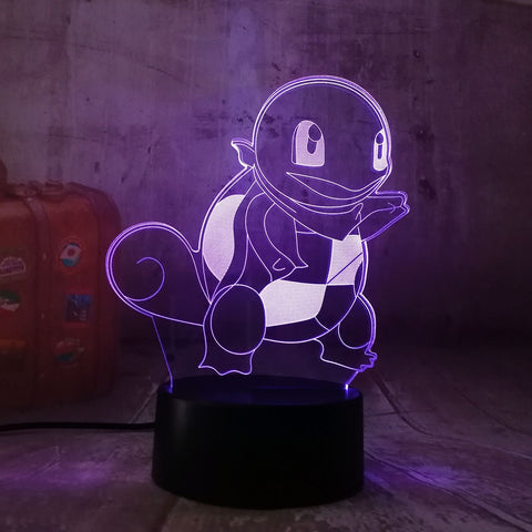 Lampe 3D Pokemon Carapuce 