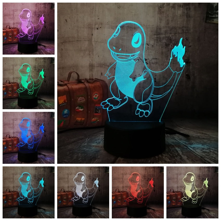 La Boutique Pokémon - Lampe 3D Pokémon de Salamèche