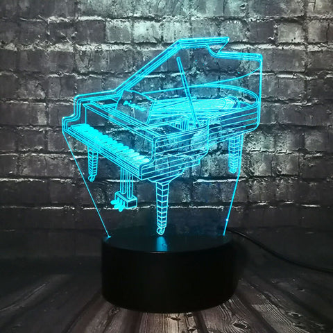 Lampe 3D piano 