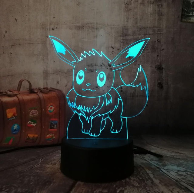 Lampe 3D Pokémon Évoli