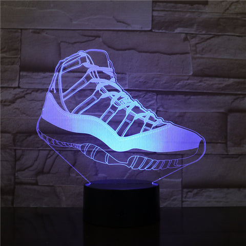 Lampe 3D Sneakers Nike Jordan rétro