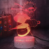 Lampe 3D Naruto Kunai rouge