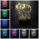 Collection Lampes 3D Disney Simba