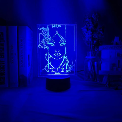 Lampe 3D Disney Mulan