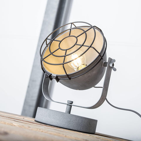 Lampe de Bureau Spot Industriel avec Grille