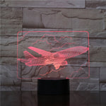 Lampe 3D A380 rouge