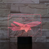 Lampe 3D A380 rouge