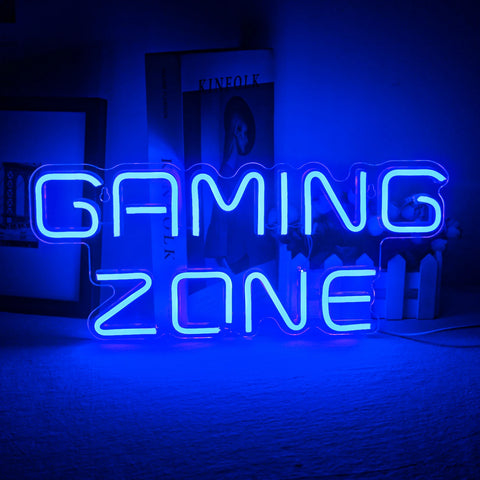Néon Gaming Zone Bleu