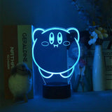 Lampe 3D Kirby Ballon bleu 