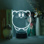 Lampe 3D Kirby Ballon blanc