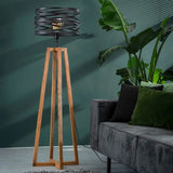 Lampadaire Industriel Vintage Métal torsadé