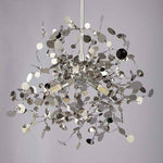 Lustre Design Chromé Arbre Feuilles Rondes led