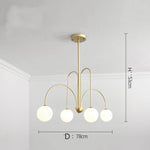 Lustre Design LED Pendant Boules Verre Light