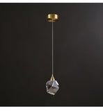 Lampe Suspendue Cuivre Luxe Cristal Luminaire Moderne et minimaliste