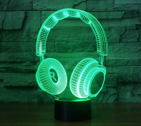 Lampe 3D casque DJ