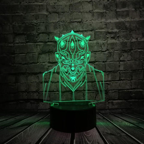 Lampe 3D Star wars Dark maul