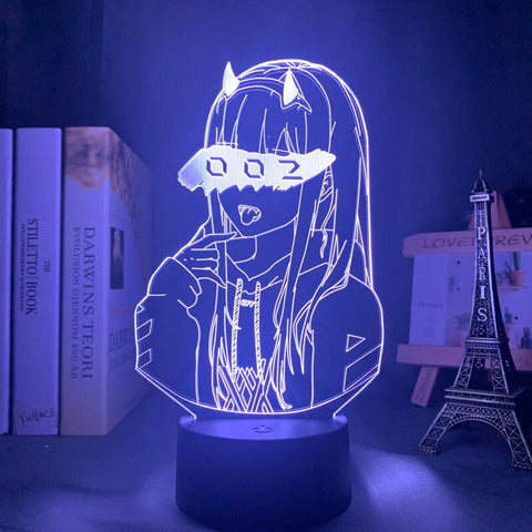 Lampe 3D Waifu Zero Two