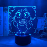 Lampe 3D My Hero Academia Izuku Midoriya joyeux