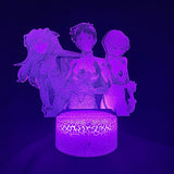 Lampe 3D Ayanami Rei Neon Genesis Evangelion