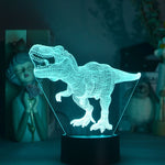 Lampe  illusion 3D Jurassic Park Tyrannosaure