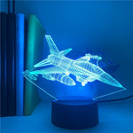 Lampe 3D Avion Fighter lampe design