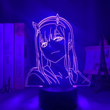 Lampe design 3D Darling In The Franxx Zero Two manga