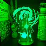 Lampe 3D Naruto Obito couleurs vert