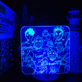Lampe 3D Haikyu MSBY TEAM bleu