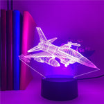 Lampe illusion 3D Avion Fighter