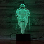 Lampe 3D Coureur Moto