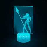 Lampe 3D Asuka Langley Soryu Neon Genesis Evangelion