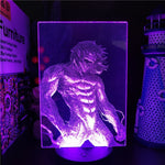 Lampe 3D Attaque des Titans Monstrueux Attack violet 