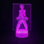 Lampe 3D Attaque des Titans Hange Zoe violet 