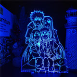 Lampe 3D Naruto Famille
