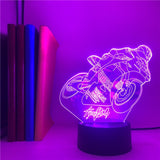 Lampe 3D Moto GP compétition