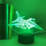 Lampe 3D Avion Fighter réaliste avion de combat