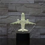 Lampe illusion 3D Avion Boeing