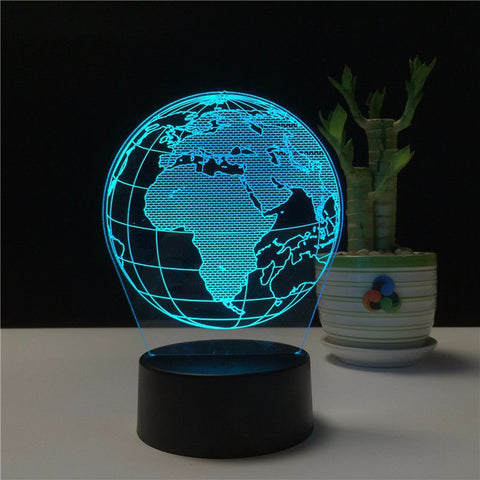 Lampe 3D Mappemonde