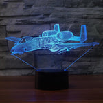 Lampe illusion 3D Avion de reconnaissance