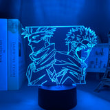 Lampe illusion 3D Jujustu Kaisen Gojo et Yuji
