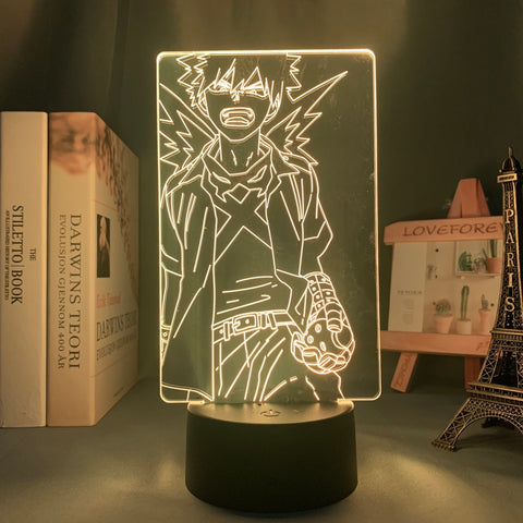 Lampe 3D My Hero Academia Katsuki Bakugo mort