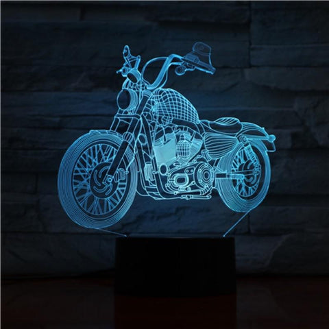 Lampe 3D Moto Harley