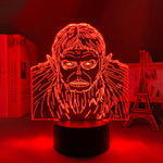 Lampe Manga 3D Attaque des Titans Beast Titan