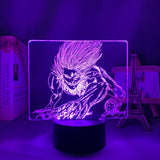 Lampe manga 3D Attaque des Titans Mâchoire