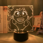 illusion 3D My Hero Academia Izuku Midoriya joyeux lampe design